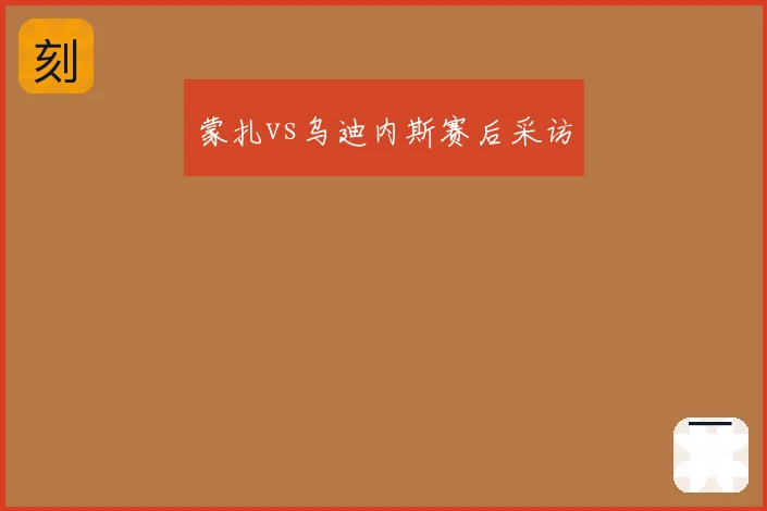 蒙扎vs乌迪内斯赛后采访